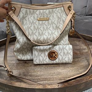 Michael Kors purse and matching wallet